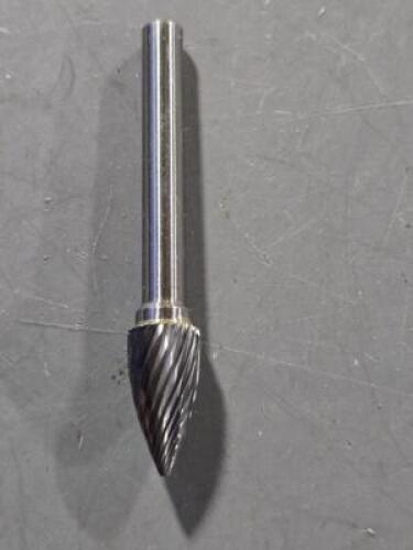 DESCRIPTION: (4) CARBIDE POINTED TREE BUR BRAND/MODEL: WESTWARD 19D759 SIZE: 19mm LOC 1/4" SD RETAIL$: $65.36 QTY: 4