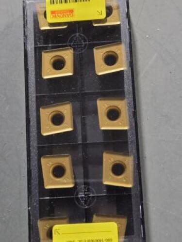DESCRIPTION: (20) CARBIDE MILLING INSERTS BRAND/MODEL: SANDVIK 690-140616M-E-SL RETAIL$: $692.00 QTY: 20