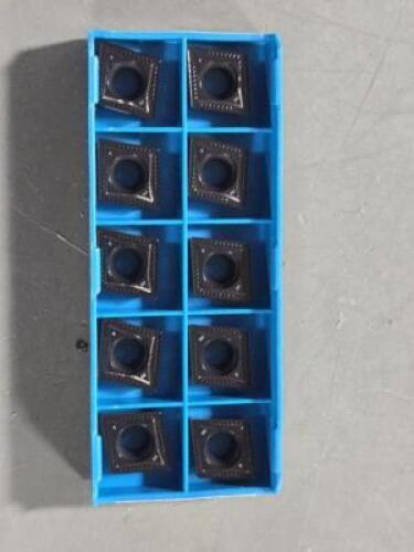 DESCRIPTION: (30) CARBIDE TURNING INSERTS BRAND/MODEL: INGERSOLL CCMT432MT TT7015 RETAIL$: $592.20 QTY: 30