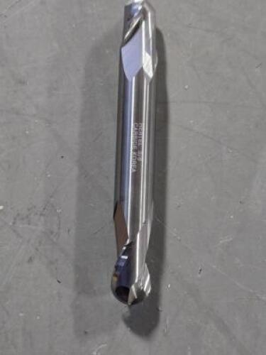 DESCRIPTION: (6) SOLID CARBIDE DE BALL END MILL BRAND/MODEL: HERTEL 88249453 SIZE: 3/8" DIA 1/2" LOC RETAIL$: $261.24 QTY: 6