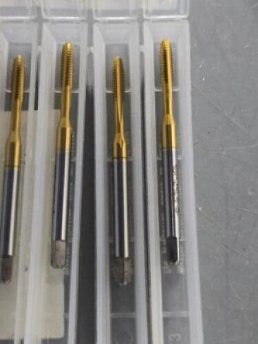 DESCRIPTION: (8) HSS STRAIGHT FLUTE PLUG TAPS BRAND/MODEL: CLEVELAND 45730512 SIZE: #-40 UNC RETAIL$: $134.72 QTY: 8