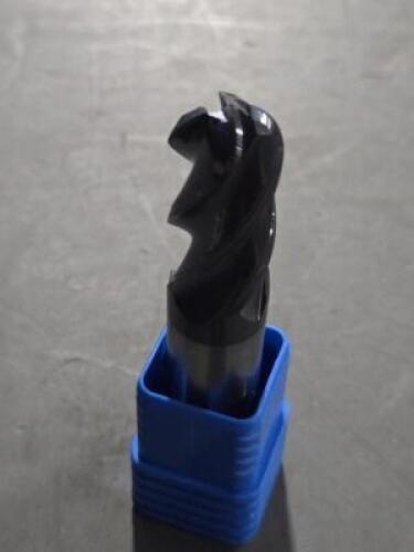 DESCRIPTION: (1) SOLID CARBIDE BALL END MILL BRAND/MODEL: YG-1 EMB79040 SIZE: 5/8" DIA 1-1/4" LOC RETAIL$: $125.00 QTY: 1