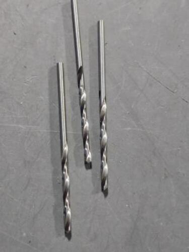 DESCRIPTION: (3) JOBBER LENGTH DRILL BITS BRAND/MODEL: CLEVELAND C03510 SIZE: 0.0980" QTY: 3