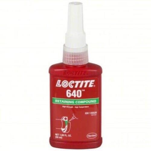 DESCRIPTION: (4) RETAINING COMPOUND BRAND/MODEL: LOCTITE 640 #36D058 SIZE: 1.69 FL OZ RETAIL$: $77.78 EA QTY: 4