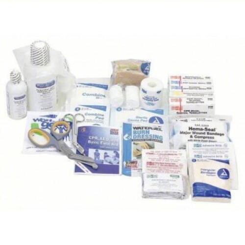 DESCRIPTION: (1) EMERGENCY MEDICAL KIT BRAND/MODEL: PRODUCT NUMBER #39N792 INFORMATION: RED, 183 COMPONENTS, FABRIC BAG RETAIL$: $108.60 EA QTY: 1