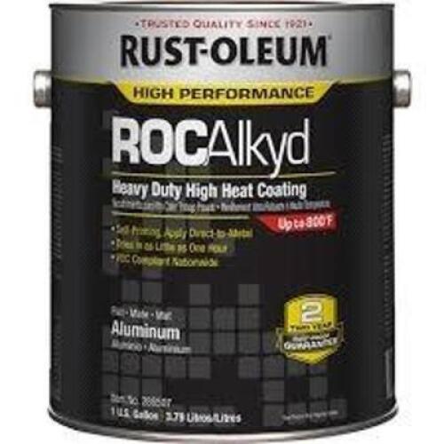 DESCRIPTION: (1) HEAVY DUTY HIGH HEAT COATING BRAND/MODEL: RUST-OLEUM INFORMATION: ALUMINUM SIZE: 1 GALLON RETAIL$: $84.00 EA QTY: 1