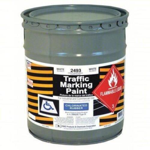 DESCRIPTION: (1) TRAFFIC ZONE MARKING PAINT BRAND/MODEL: RAE #3EHG6 INFORMATION: WHITE SIZE: 5 GALLON RETAIL$: $477.01 EA QTY: 1