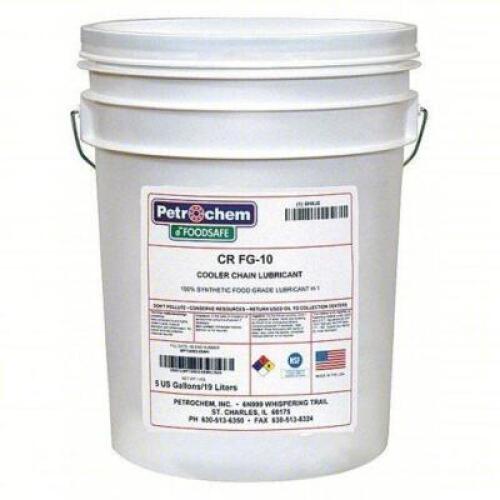 DESCRIPTION: (1) CHAIN AND WIRE ROPE LUBRICANT BRAND/MODEL: PETROCHEM #6HXJ0 INFORMATION: -67&deg; to 510&deg;F, H1 Food Grade, No Additives, 40 lb, Pail, Col