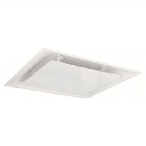 DESCRIPTION: (1) DIFFUSER BRAND/MODEL: PRINCE #46V220 SIZE: 24 in Dia, 24 in H, 24 in W, Lay-In, 6 in Duct, Steel, Square Plaque, White RETAIL$: $88.3