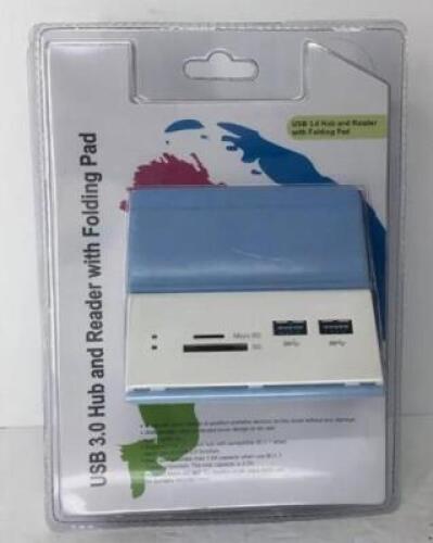 DESCRIPTION: (1) USB HUB AND READER W/FOLDING PAD RETAIL$: $22.52 QTY: 1