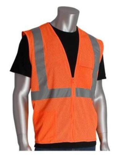 DESCRIPTION: (20) SAFETY VESTS BRAND/MODEL: PIP/302-0702ZOR RETAIL$: $5.25/EA SIZE: SMALL QTY: 20