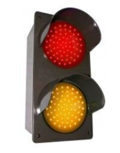 DESCRIPTION: (1) TRAFFIC CONTROLLER LIGHTS BRAND/MODEL: SIGNAL-TECH #TVILV-RA INFORMATION: RED AND YELLOW SIZE: 14" H X 7" W X 6" D RETAIL$: $420.00 E