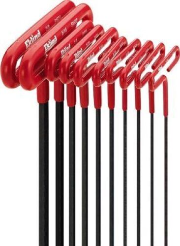 DESCRIPTION: (1) SET OF T-HANDLE ALLEN WRENCHESBRAND/MODEL: ELKINDINFORMATION:&nbsp;SOME PIECES MISSING, SEE INSPECTIONSIZE: 10 ALL TOGETHERQTY: 1