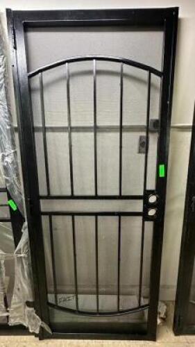 BLACK STEEL SECURITY DOOR