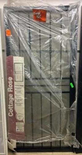 BLACK STEEL SECURITY DOOR