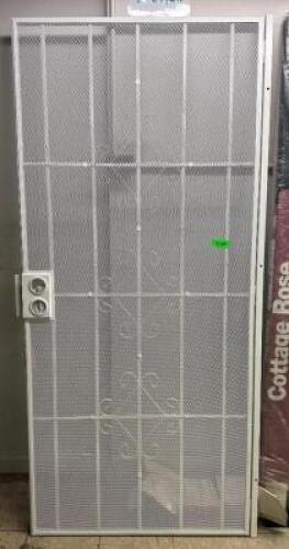 WHITE STEEL SECURITY DOOR