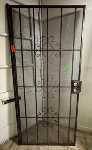 BLACK STEEL SECURITY DOOR