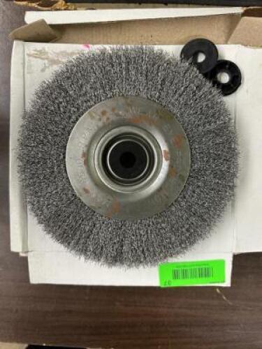 (3)- 8" WIRE WHEELS