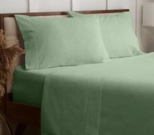 MELLANNI 100% COTTON LIGHTWEIGHT FLANNEL SHEET SET