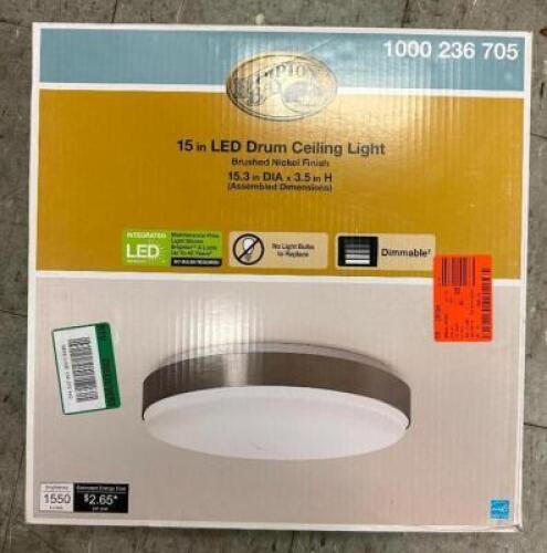 15" LED DRUM CEILING LIGHT