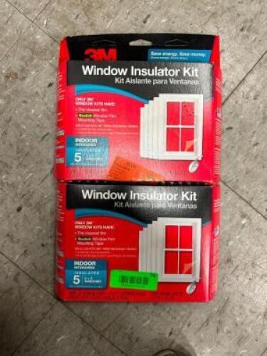 (2)- 3M WINDOW INSULATION KITS