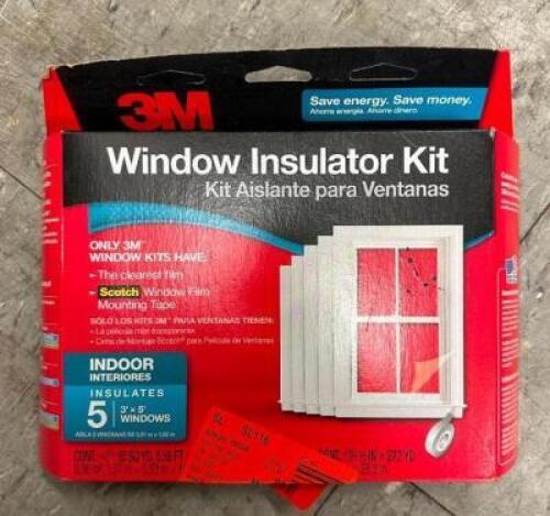 (2)- 3M WINDOW INSULATION KITS