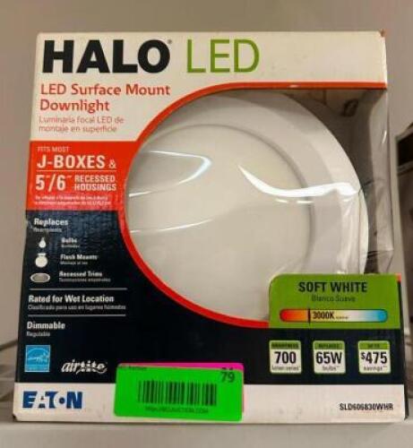(2)- HALO LED SURFACE MOUNT DOWNLIGHTS