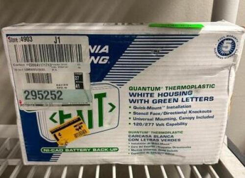GREEN LED EXIT SIGN