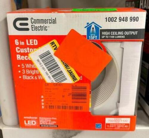 (2)- 6" LED WHITE RECESSED LIGHTS
