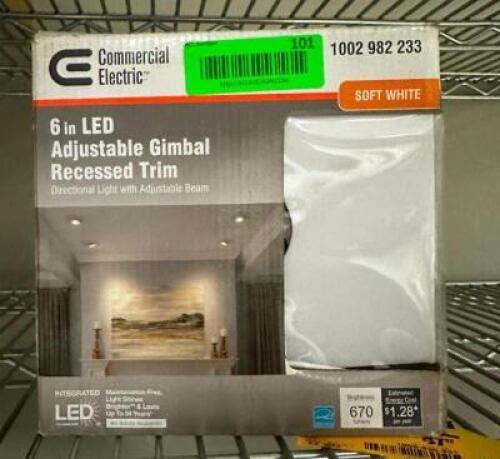 6" LED ADJUSTABLE RECESSED TRIM LIGHT