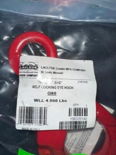(2)- SELF LOCKING EYE HOOKS