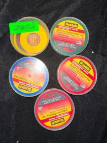 (5)- ROLLS OF SCOTCH ELECTRICAL TAPE