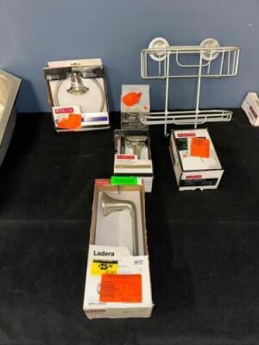 ASSORTED NICKEL BATHROOM HARDWARE