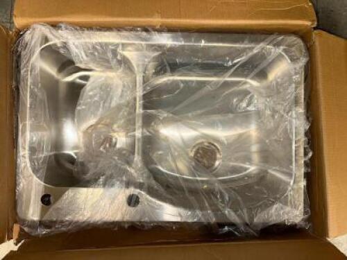 STAINLESS STEEL DOUBLE BOWL SINK