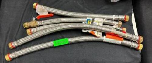ASSORTED WATER HEATER CONNECTION HOSES