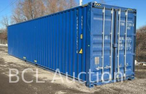 DESCRIPTION 2024 40' SHIPPING CONTAINER. BRAND / MODEL: GB-LR 26209-06/2021 ADDITIONAL INFORMATION SN# FOHU 2128536 SIZE 40' LOCATION LOT QTY 1