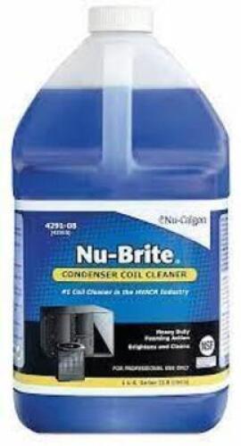 DESCRIPTION: (2) LIQUID CONDENSER COIL CLEANER BRAND/MODEL: NU-CALGON #1ANG9 RETAIL$: $35.70 SIZE: 1 GALLON QTY: 2