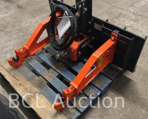 DESCRIPTION 2024 3 POINT HITCH ADPATE ATTACHMENT BRAND / MODEL: XN-SPQ01-02 ADDITIONAL INFORMATION SN# XN-00015, 45-90 HP, 600R ROTATING SPEED. CLASS