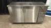 DESCRIPTION GLASTENDER 60" TWO DOOR BACK BAR STAINLESS COOLER. BRAND / MODEL: GLASTENDER BB60-R1-SSH(LR) ADDITIONAL INFORMATION SN# 134-91102, 115 VOL