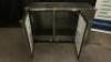 DESCRIPTION GLASTENDER 60" TWO DOOR BACK BAR STAINLESS COOLER. BRAND / MODEL: GLASTENDER BB60-R1-SSH(LR) ADDITIONAL INFORMATION SN# 134-91102, 115 VOL - 6