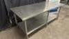 DESCRIPTION 8' X 30" STAINLESS TABLE ADDITIONAL INFORMATION W/ GALVANIZED UNDER SHELF SIZE 8' X 30" LOCATION BAY 6 QTY 1