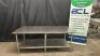 DESCRIPTION 8' X 30" STAINLESS TABLE ADDITIONAL INFORMATION W/ GALVANIZED UNDER SHELF SIZE 8' X 30" LOCATION BAY 6 QTY 1 - 2