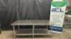 DESCRIPTION 8' X 30" STAINLESS TABLE ADDITIONAL INFORMATION W/ GALVANIZED UNDER SHELF SIZE 8' X 30" LOCATION BAY 6 QTY 1 - 2