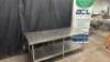 DESCRIPTION 8' X 30" STAINLESS TABLE ADDITIONAL INFORMATION W/ GALVANIZED UNDER SHELF SIZE 8' X 30" LOCATION BAY 6 QTY 1 - 3