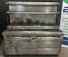 DESCRIPTION JADE RANGE TWELVE BURNER GAS RANGE W/ REFRIGERATED DRAWER BASE. BRAND / MODEL: JADE RANGE ADDITIONAL INFORMATION NATURAL GAS, 115 VOLT, 1