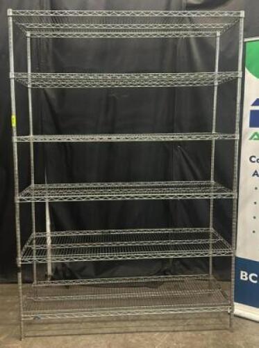 DESCRIPTION METRO 48" X 18" SIX TIER WIRE SHELF BRAND / MODEL: METRO SIZE 48" X 18" LOCATION BAY 6 QTY 1