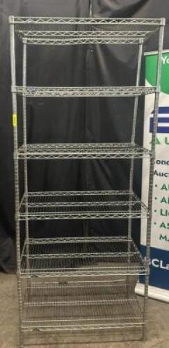 DESCRIPTION METRO 24" X 18" SIX TIER WIRE SHELF BRAND / MODEL: METRO SIZE 24" X 18" LOCATION BAY 6 QTY 1