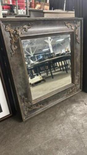 DESCRIPTION LARGE FRAMED WALL MIRROR LOCATION BAY 6 QTY 1