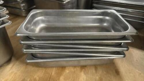 DESCRIPTION (6) 1/3 SIZE STAINLESS INSERTS. THIS LOT IS: SOLD BY THE PIECE SIZE 2" DEEP LOCATION BAY 6 QTY 6