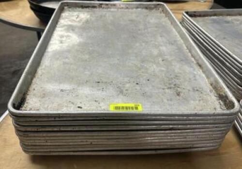 DESCRIPTION (10) FULL SIZE SHEET PANS. THIS LOT IS: SOLD BY THE PIECE LOCATION BAY 6 QTY 10